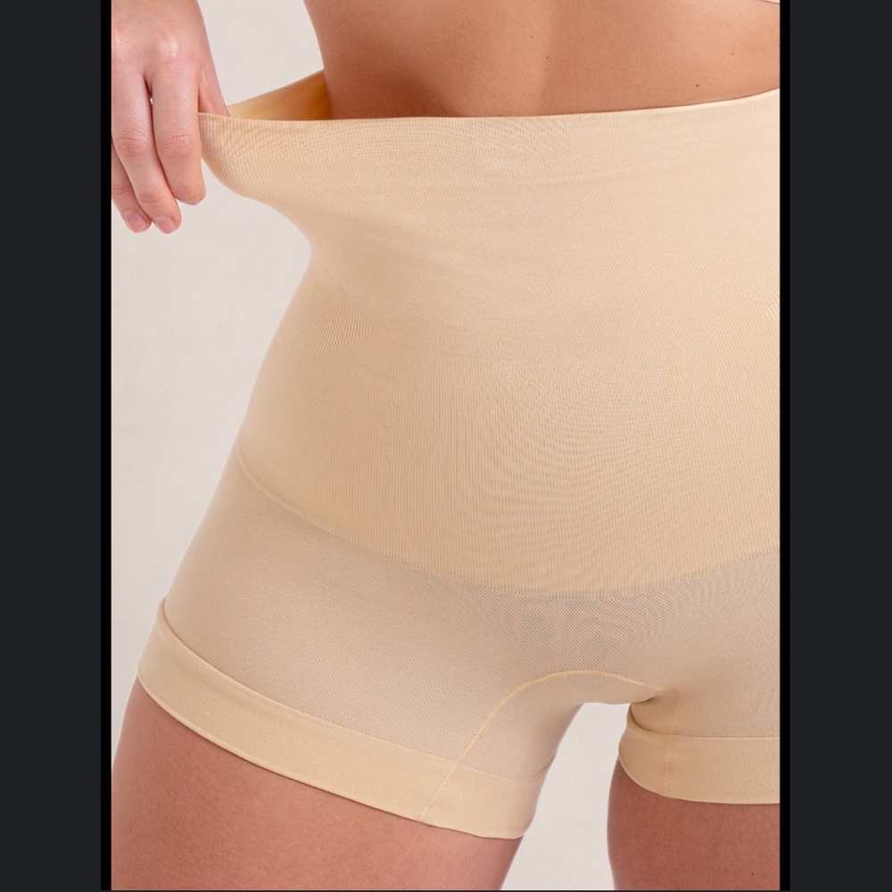 EMPETUA All Day Every Day High Waisted Shaper Boyshort in Nude S - Picture 1 of 12